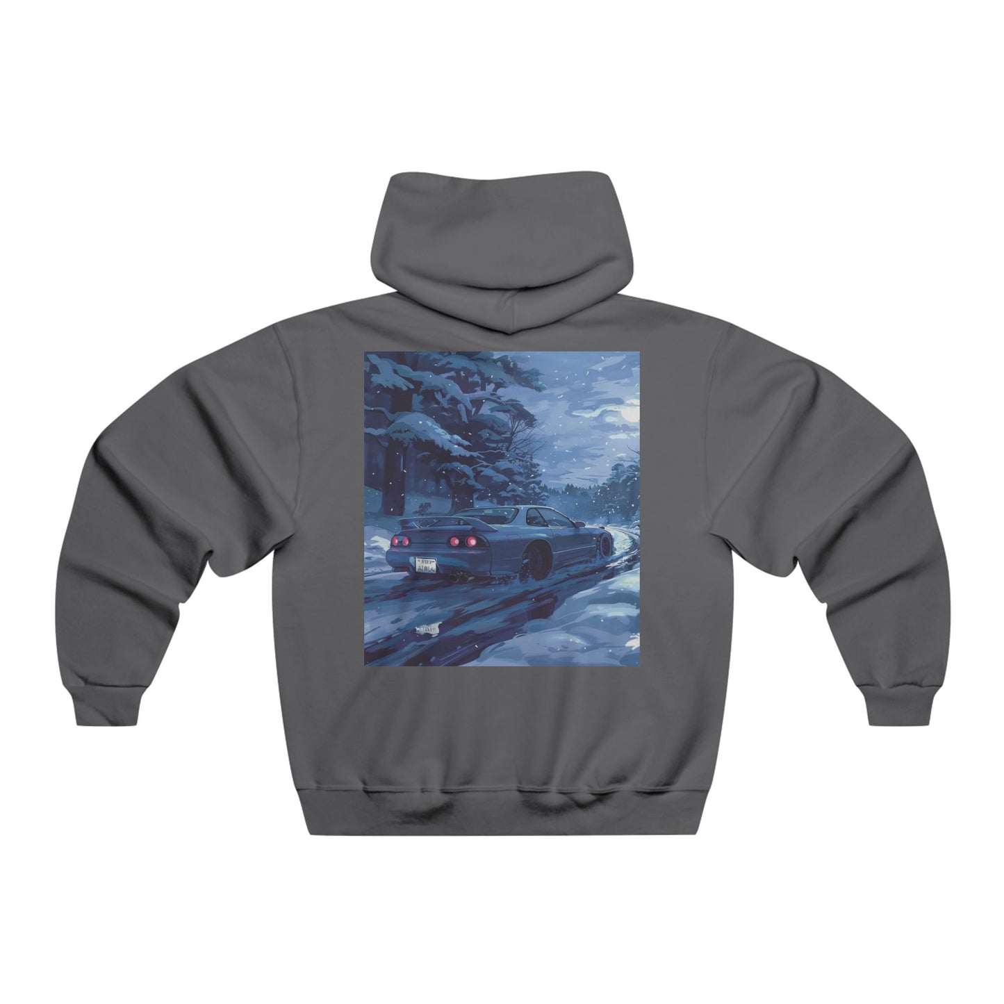 Men's Hooded Sweatshirt with Cool Car Design, Cozy Gift for Car Enthusiasts, Perfect for Winter and Casual Wear