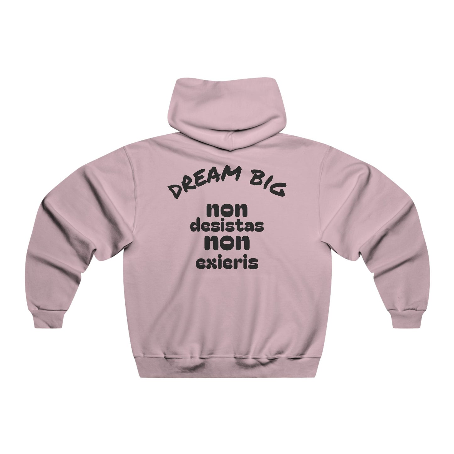 Men's Inspirational Hoodie, Positive Vibes Sweatshirt, Dream Big Hooded Sweatshirt, Motivational Gift for Him, Cozy Casual Wear